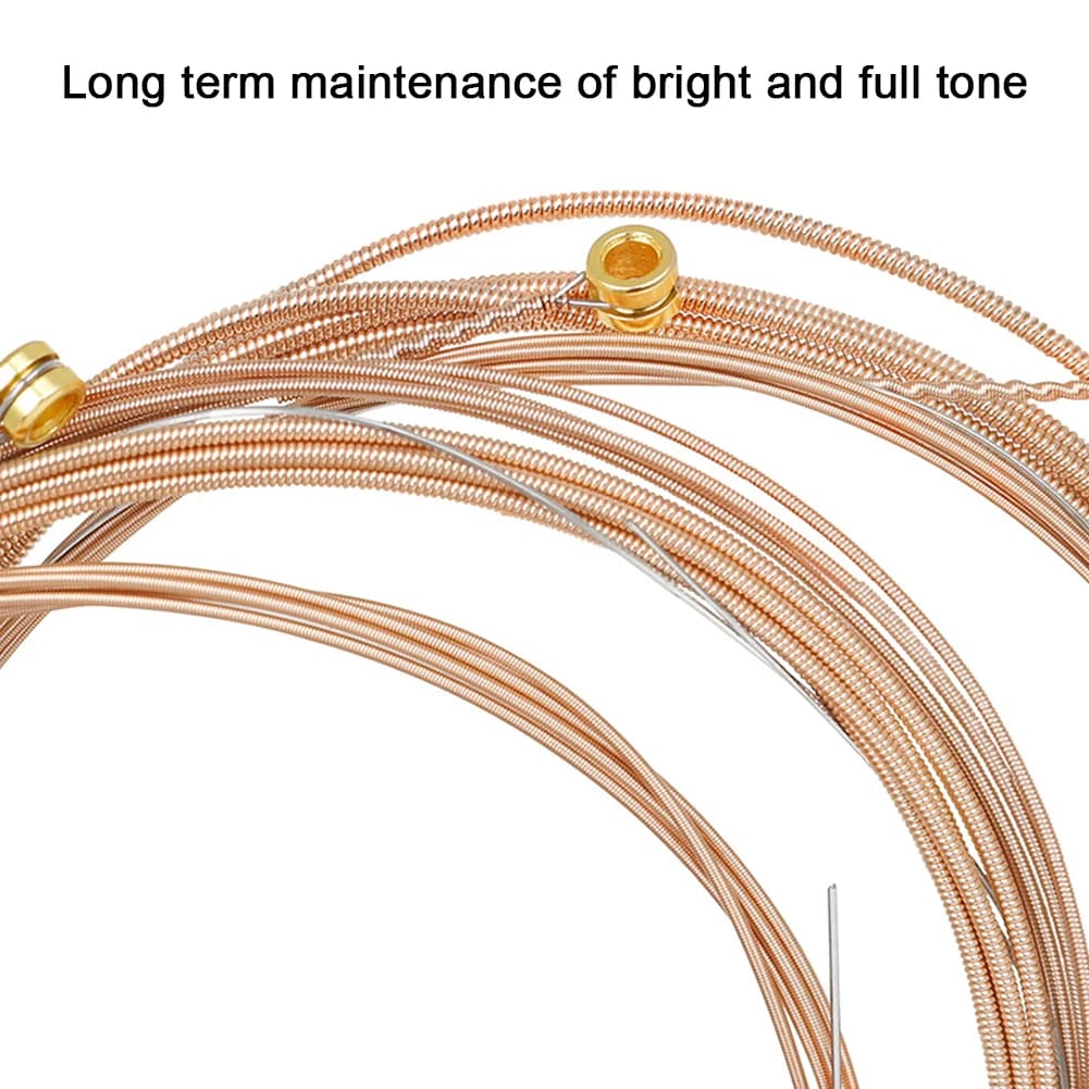 Corde per Chitarra a 12 Corde, Accessori per Chitarra Folk con Rivestimento in PU, Corde per Chitarra Classica Leggere e Brillanti