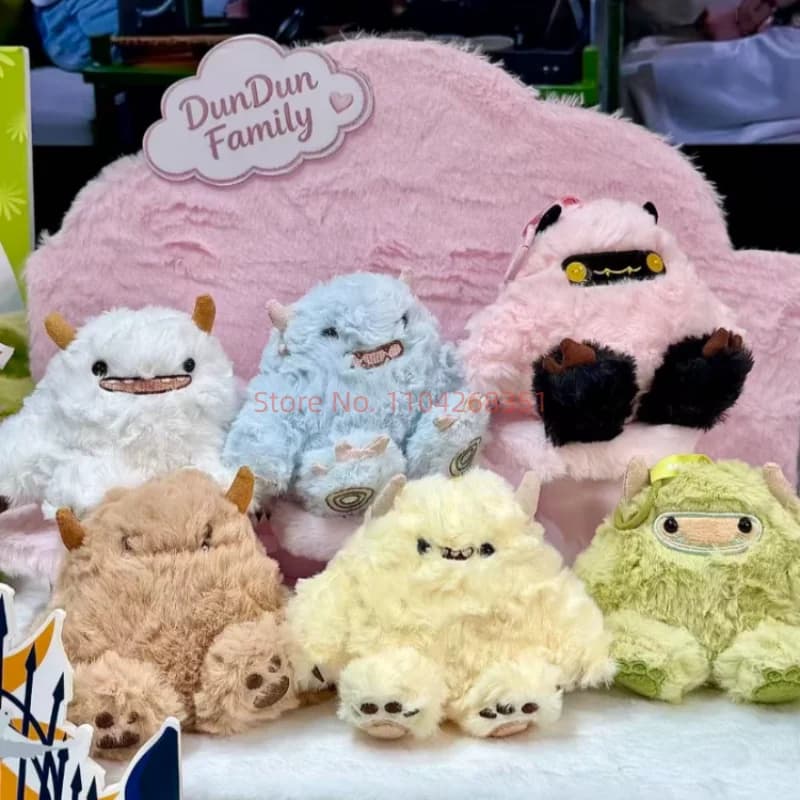 Momotoy Dundun Family Series Blind Box - Simpatiche Figure Anime Mostro da Collezione, Sacchetto a Sorpresa, Simpatici Peluche Pendenti, Regali di Tendenza