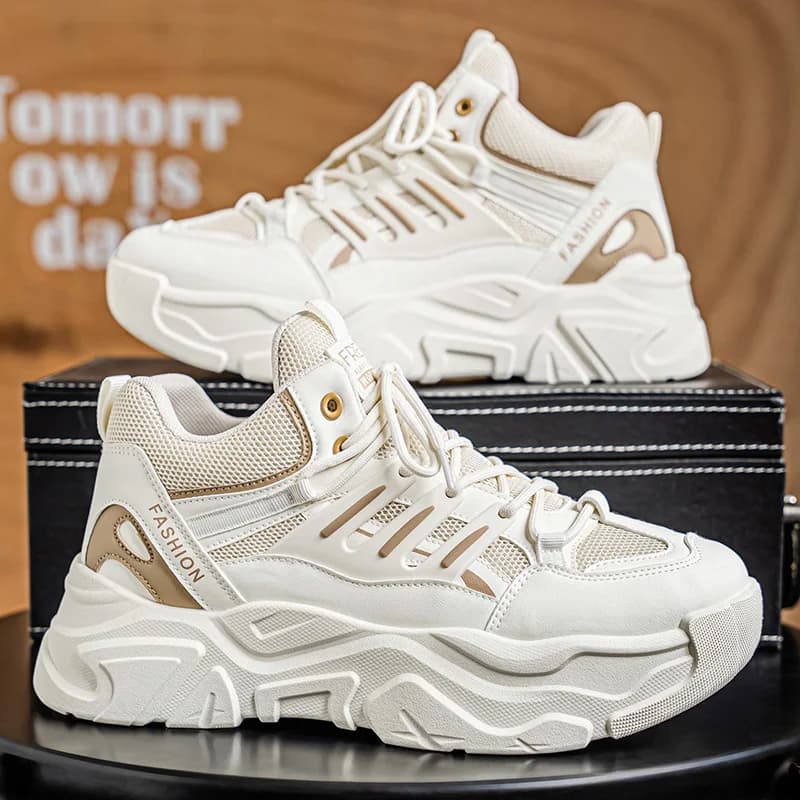 Sneakers Casual da Uomo Primaverili ed Estive con Suola Spessa Antiscivolo Traspiranti per Corsa all'Aperto Scarpe Sportive Giovanili alla Moda