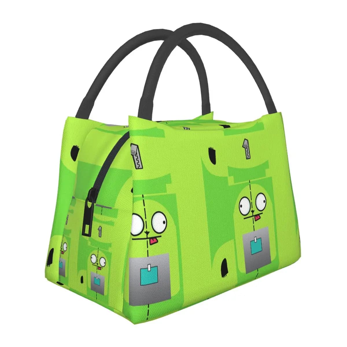 Invader Zim Insulated Lunch Bag for Women Picnic Storage Food Boxes Portable Container Cooler Thermal Lunch Box Tote