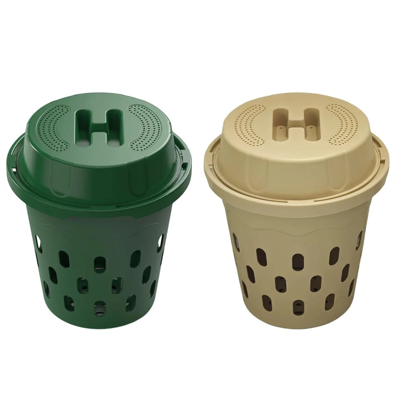 Composter per lombricolari con fori di ventilazione, contenitore per compost interrato per giardino, per vivaio, orto rialzato, aiuole, cortile.
