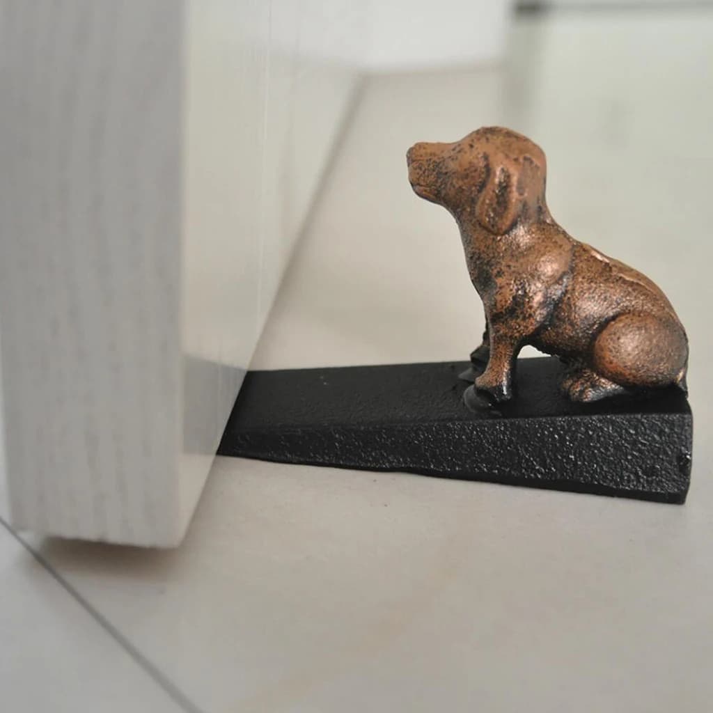 Handcrafted Iron Door Stopper Non-slip Door Stay Anti-collision Door Holder for Home Office Entryway