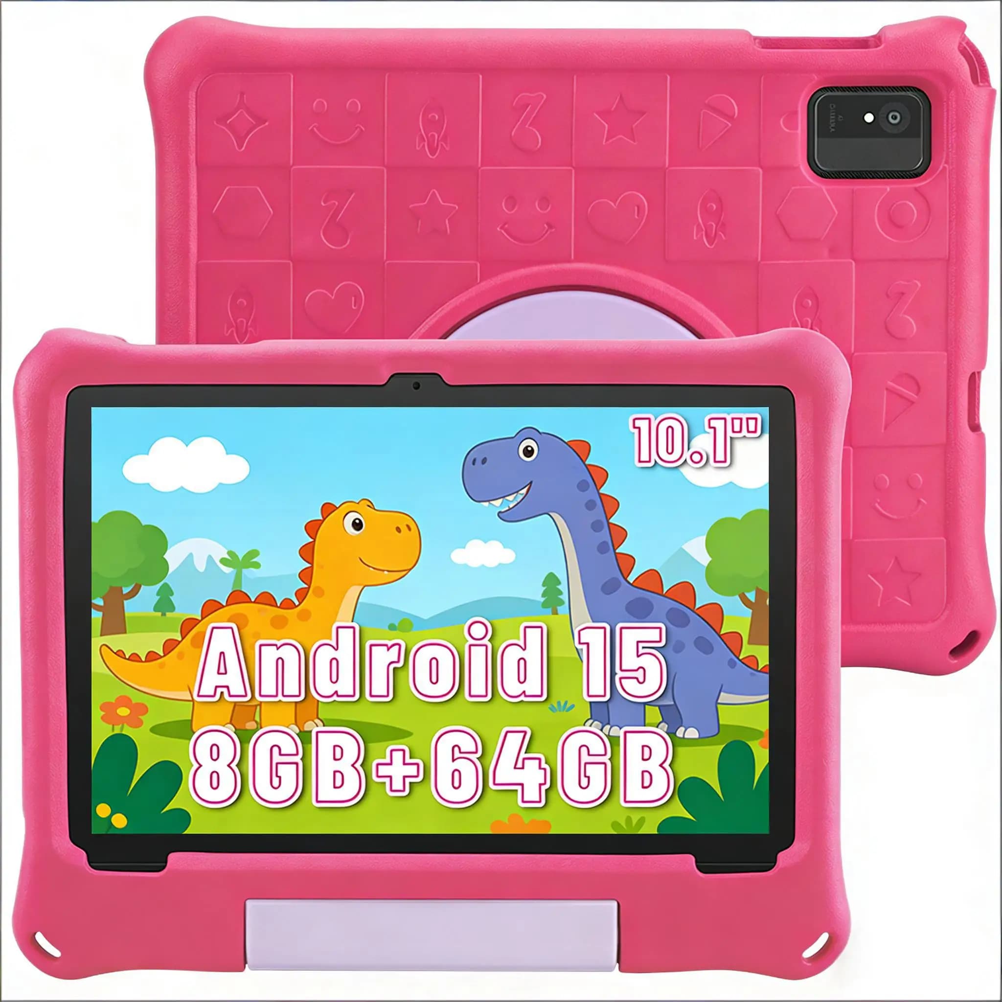 Paitanry Tablet Android 15 from 10.1 Inch, Octa Core, 8GB (4GB+4GB Expandable) RAM, 64GB ROM, 5000mAh Battery, Touch HD Screen, WiFi, Children's Educational Tablet