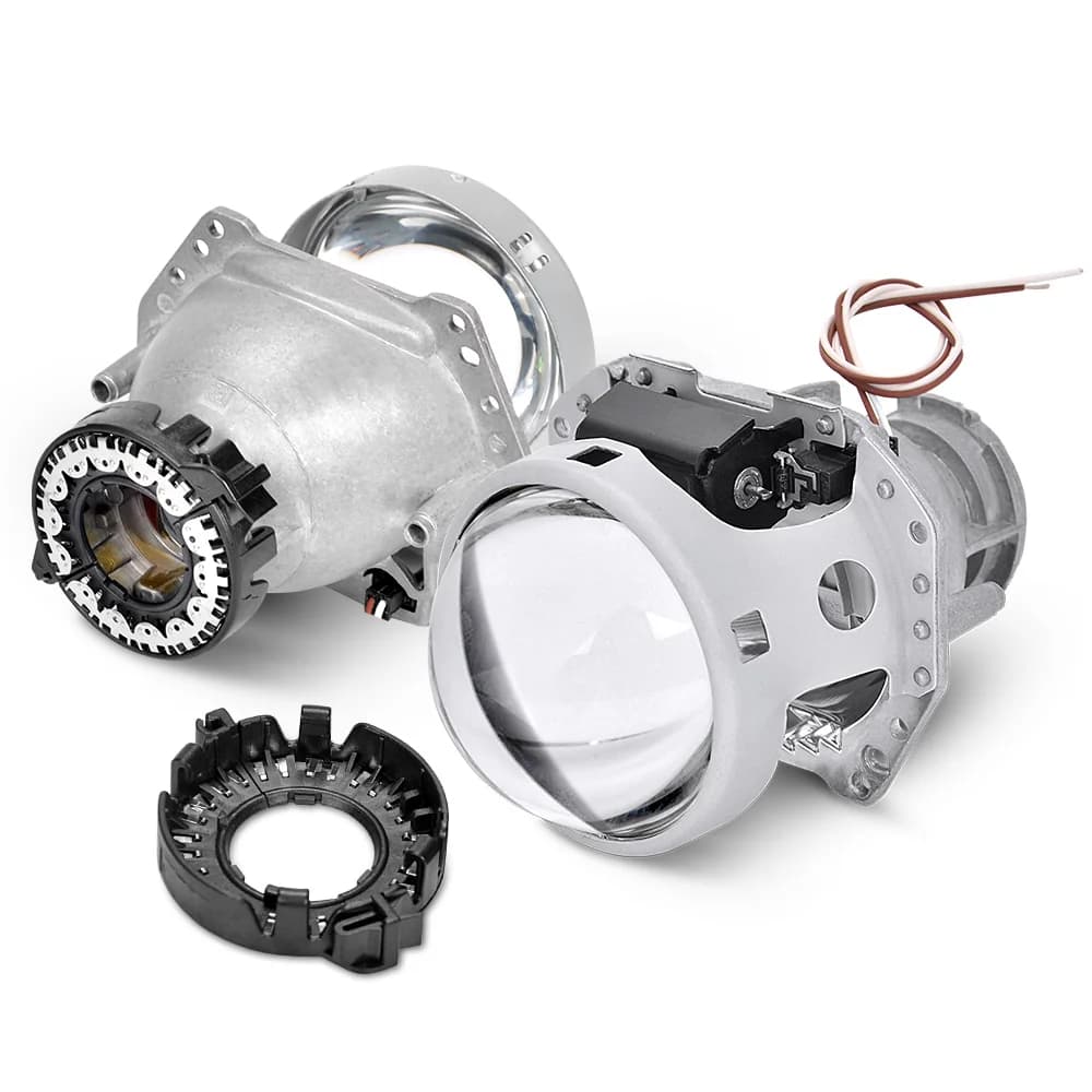 Lente per proiettore bi-xeno da 3 pollici per Hella 3R G5 Lenti per fari Faro abbagliante e anabbagliante Sostituisci accessori per auto Retrofit LHD RHD