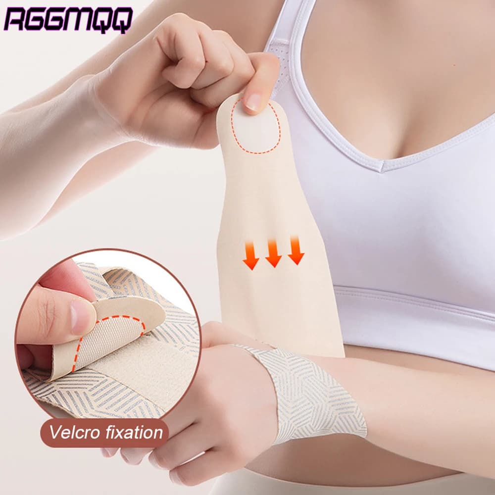Supporto per tutore da polso ultrasottile da 1 pezzo: fascia di compressione regolabile per l'artrite, stabilizzatore da polso traspirante per lo sport, l'uso quotidiano