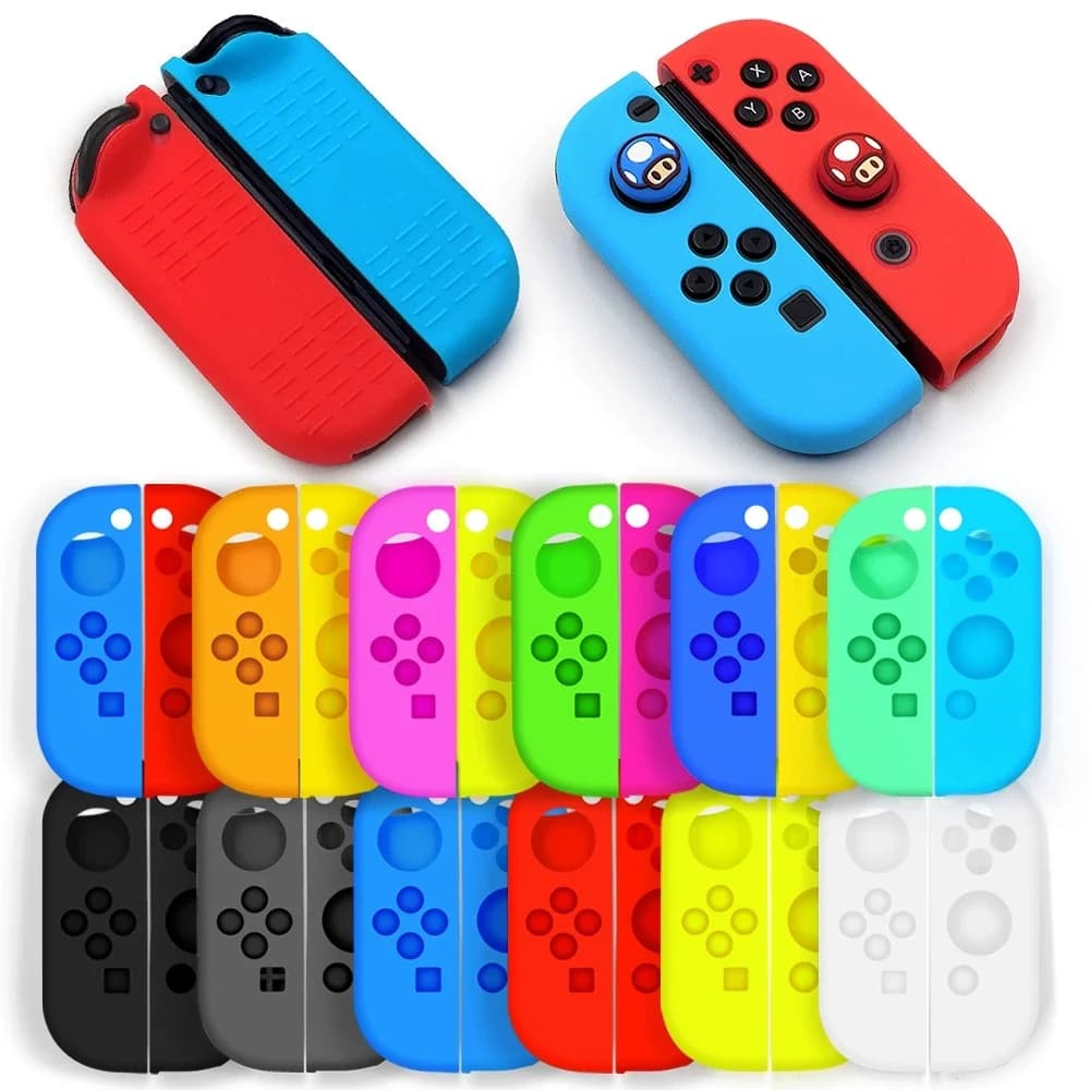 Custodia Protettiva in Silicone per Joy-Con Switch 1, Compatibile con Switch 1/Switch 1 OLED, Custodia Anti-Caduta per Controller Joy-Con