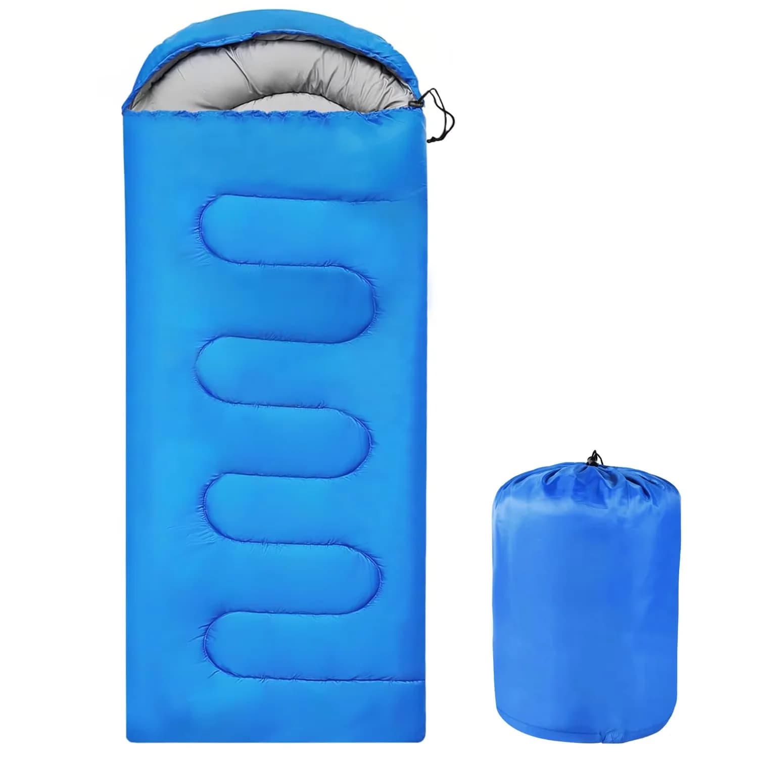 Sacchi a Pelo Portatili Impermeabili per Campeggio, per Adulti e Bambini, 4 Stagioni, per Climi Freddi o Caldi, Escursionismo e Backpacking