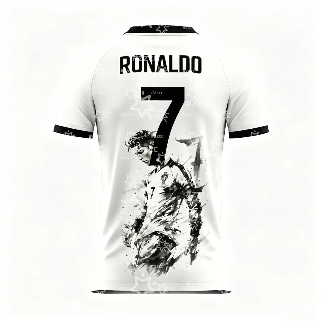 Maglia da calcio Ronaldo 2026 per tifosi, set allenamento e partita, T-shirt sportiva estiva da uomo, abbigliamento per bambini, T-shirt Y2K da donna