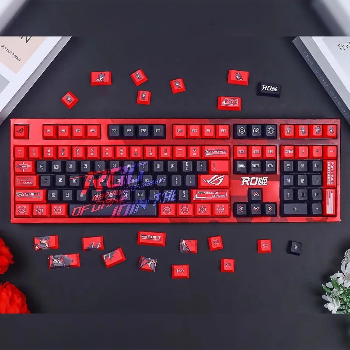 120 cute keys RO SE7EN Aime PBT Keycap Chreey headsets Japan headsets mechanical keyboard for Azoth/NX2