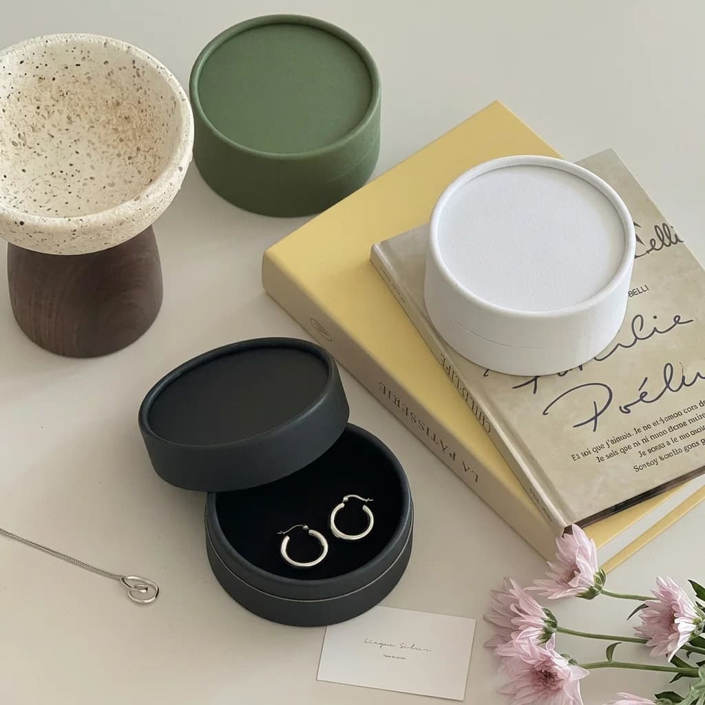 Scatola per confezionamento collane, scatola regalo con fessure, scatola porta orecchini, elegante per la conservazione quotidiana a casa e per occasioni regalo
