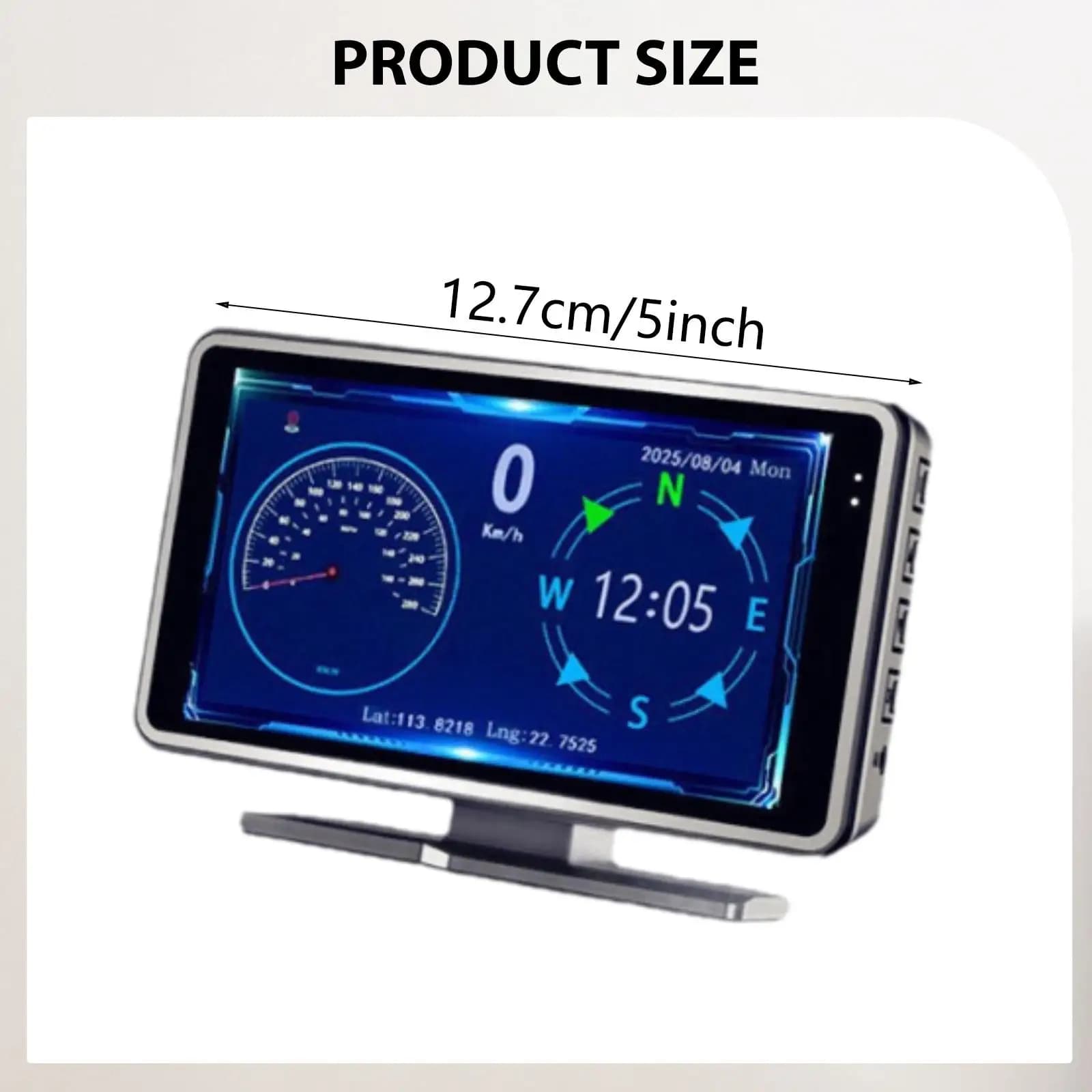 Display Head-Up per Auto, Tachimetro Digitale All-in-One, Avviso di Uscita Corsia, Dash Cam per Cruscotto Universale