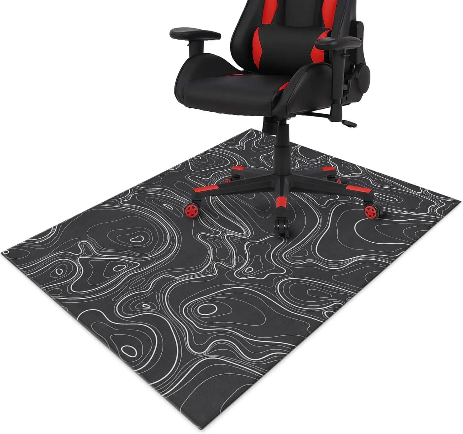 Gaming Chair Mat for Carpet Hardwood Tile Floor,36'x48' Gaming Rug for Gaming Room, Under Desk Non Slip Gamer Rug,Low-Pile Game