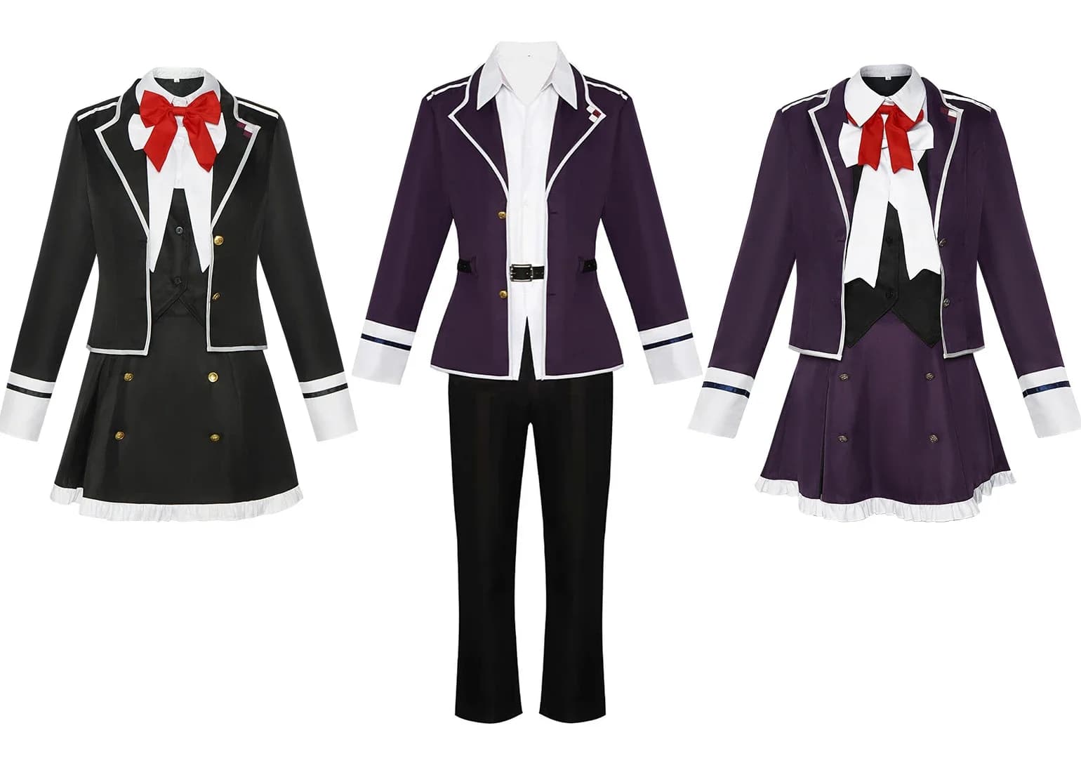 Sakamaki Ayato Costume Cosplay Komori Yui Costume Cosplay DIABOLIK LOVERS Cos Abiti Uniforme scolastica Vestito di Carnevale di Halloween