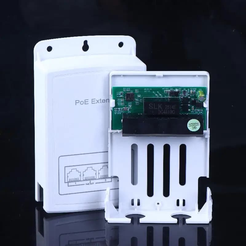 1Pcs 100M Outdoor Rainproof POE Repeater IP30 VLAN 44-57V 30W 4/5 Port POE Extender For POE Camera Wireless AP