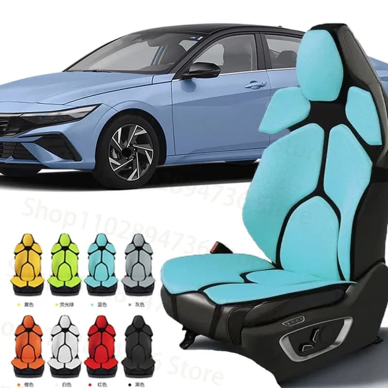 FOR Hyundai Series Cushion Car Seat Chair Back Mesh Lumbar Back Brace Massage Back Pad Support Home Office Accessories