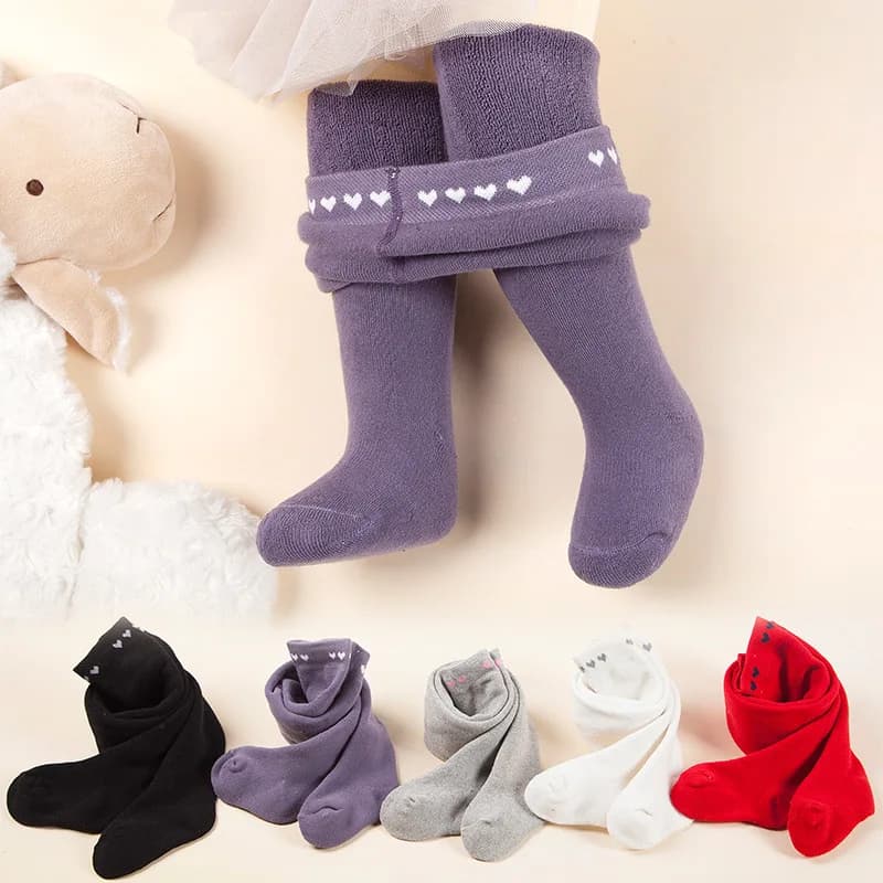 Autunno/inverno cerchio di lana collant ragazza pantaloni caldo pantalon baby love calzini jacquard Leggings da ragazza Pantaloni in cotone PP per bambini