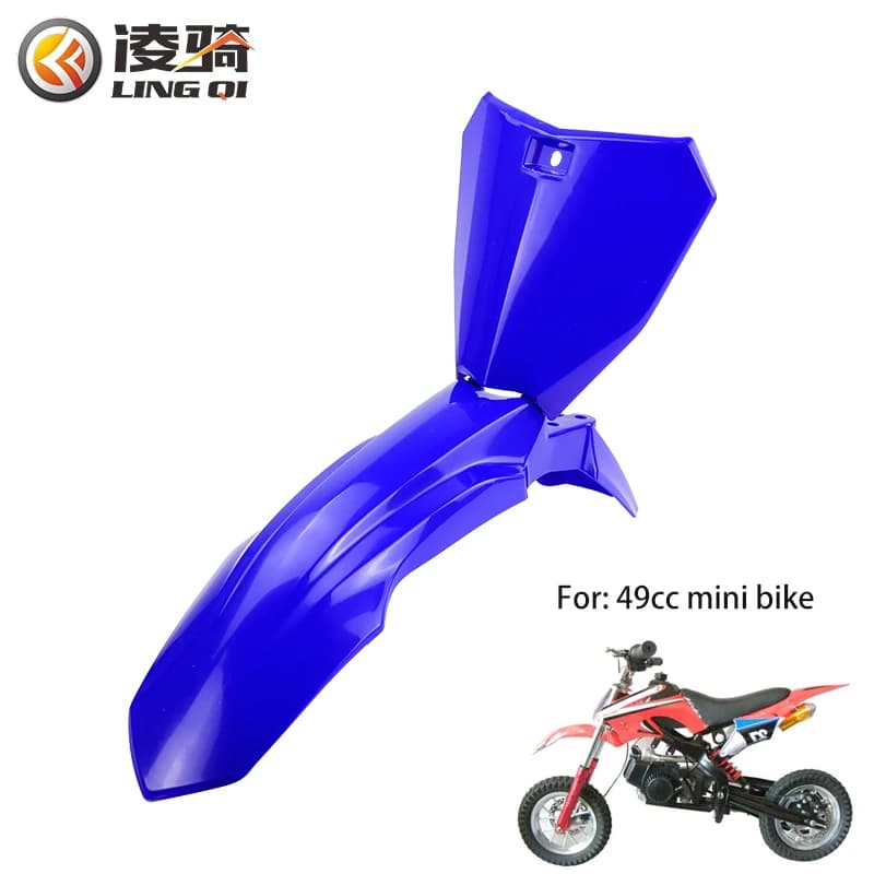 LINGQI RACING Parafango Anteriore Del Motociclo Con Targa Carenatura Copertura Per 49cc Mini Dirt Pit Bike Bambini Motocross Minimoto