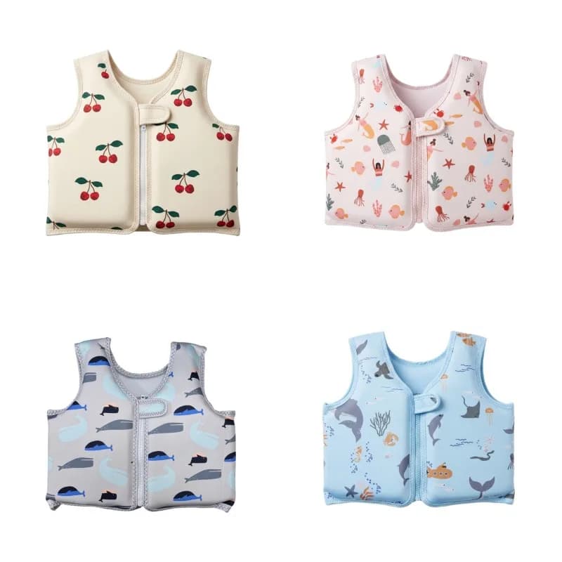Kids Swim Vest Foam Buoyancy Vest Anti-Drowning Baby Swimming Training Aid Safety Life Jacket for Pool Beach Water Park