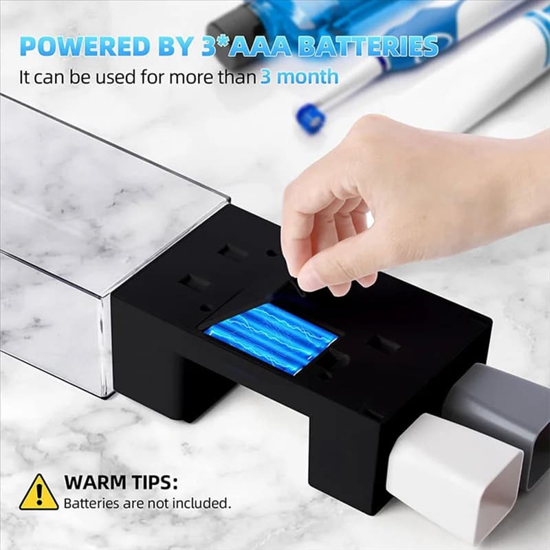 Dispenser per collutorio squisito per bagno Touchless 650ML, dispenser automatico per collutorio a parete con 2 tazze magnetiche