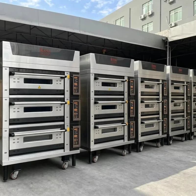 Commercial Deck Oven Electric Stone Hearth Bakery Oven Multi-deck Baking Machine for Bread Pastry Pizza Restaurant Shop Custom