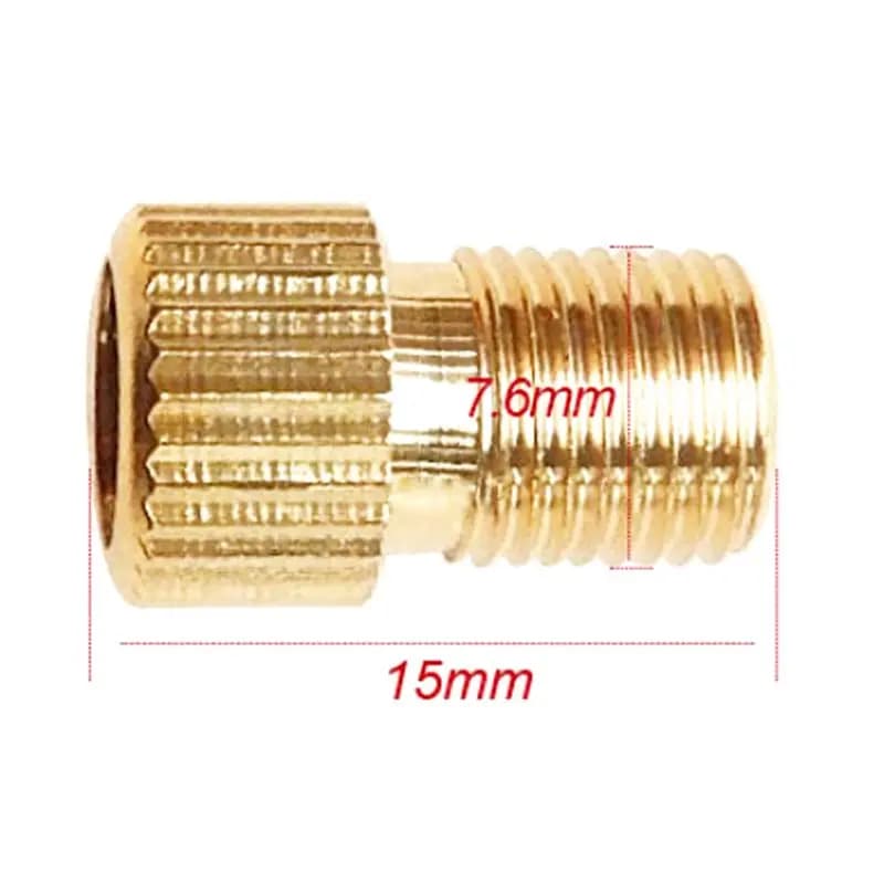 ABLB-300Pcs Bike Valve Adaptor Pump Bicycle Convert Presta To Schrader Copper Valve Adaptor Gas Nozzle Tube Cycling Tool