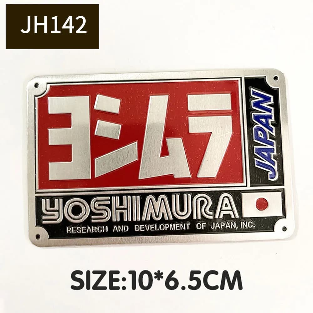 Wall decal for Motorcycle Shoe Tubes in Aluminium, Custom Design Slide for Yoshimura USA Japan, Car Stickers