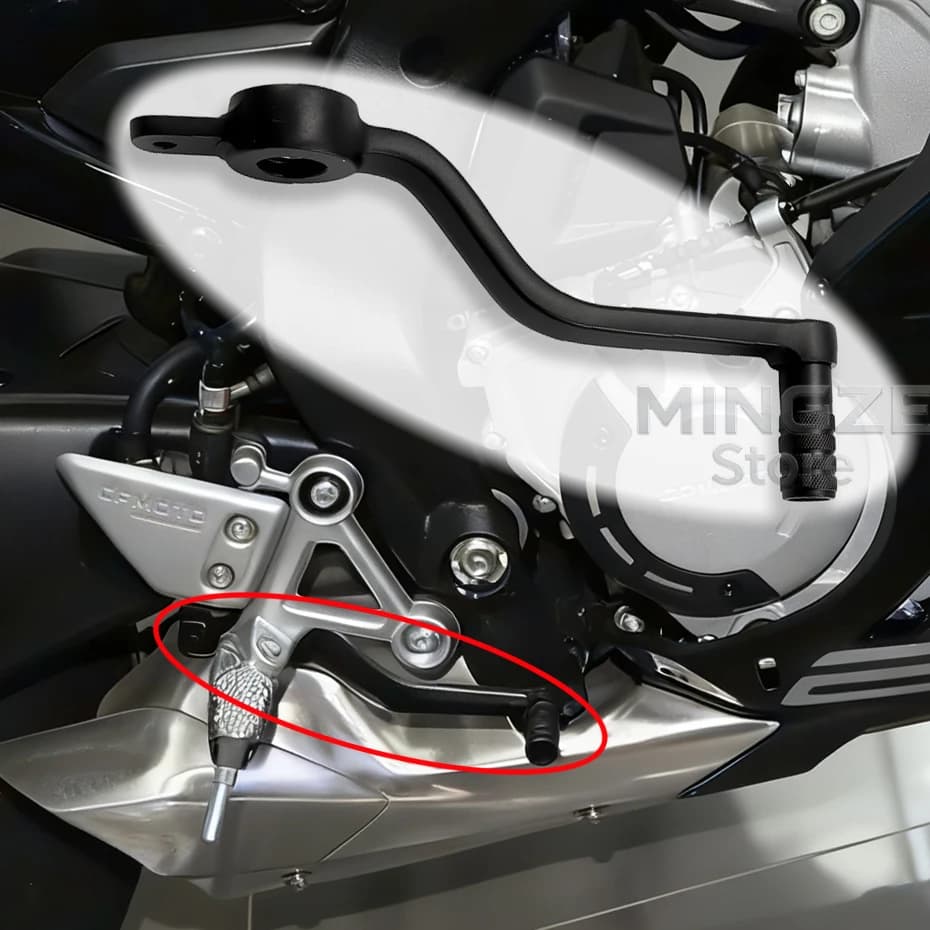 Per CFMOTO 675SR 675NK Parti Del Motociclo Pedale Del Freno Posteriore Combinazione CF650-10-11 Leva Del Freno A Pedale Posteriore Accessori Originali