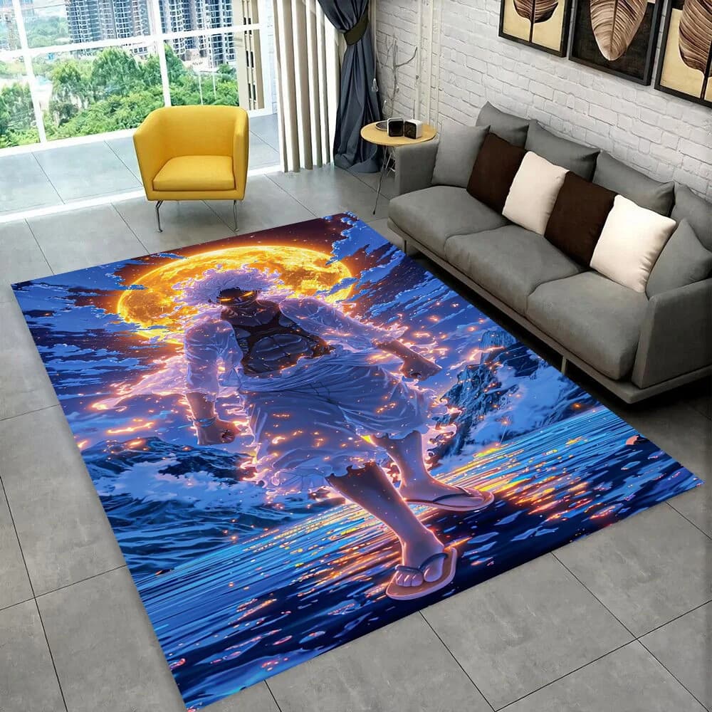 Cartoon Cartoon 3D Carpet One Piece Cartoon Games Room, Bedroom, Living Room, Sofa, Home Decoration, Kids Play Area Anti-slip Carpet