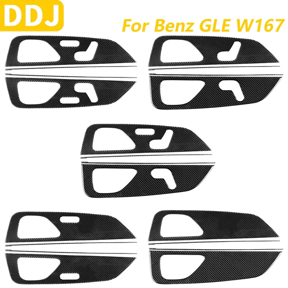 Per Mercedes-Benz W167 GLE 300 350 400 450 2019-2024 Vera Fibra di Carbonio Accessori Auto Gear Shift Telaio Ascensore Set Trim adesivo