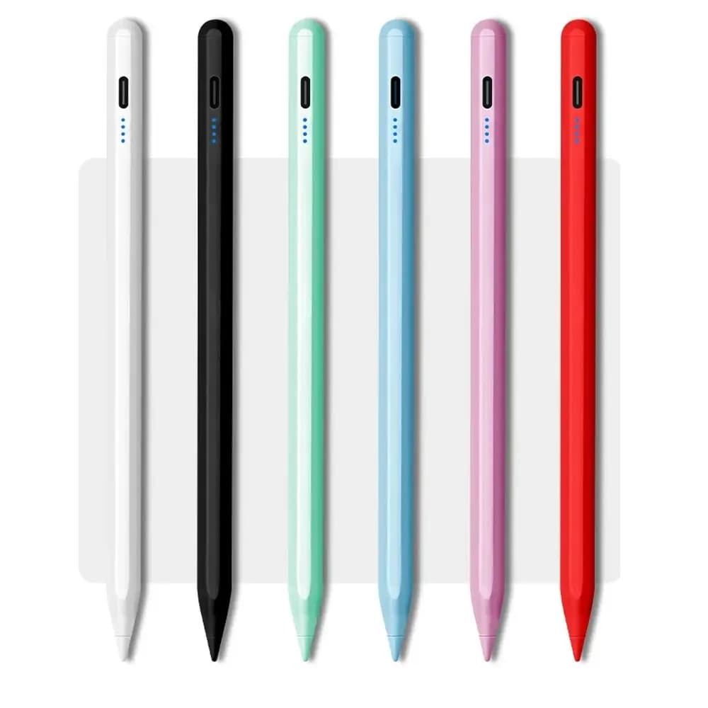 Penna stilo attiva universale Indicatore batteria ricaricabile Tablet Touch Pen Matita schermo sensibile colorato per Android/iOS