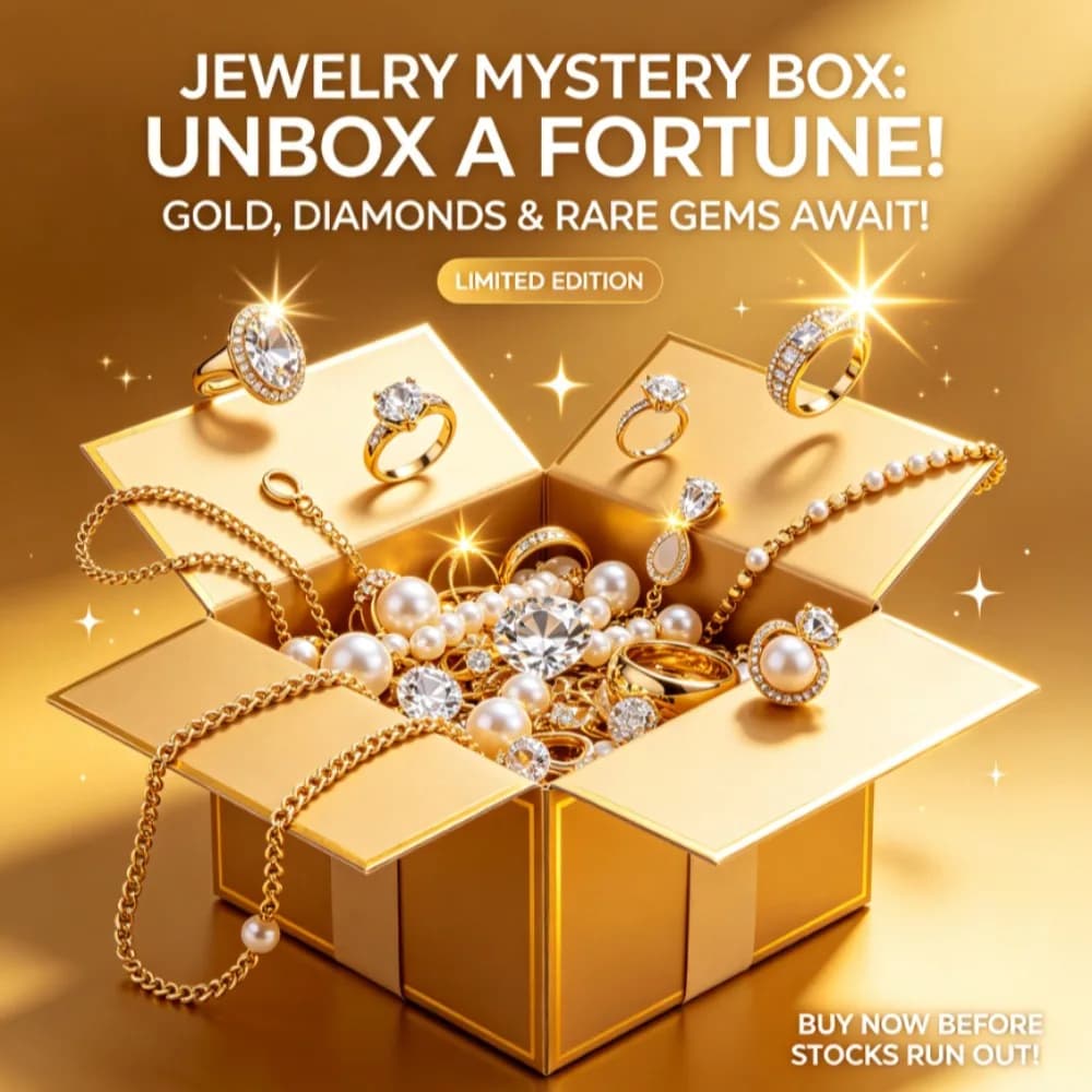 Bargain King Jewellery Mystery Blind Box Random Multi-Type Crystal Accessories Super Low Price Surprise Lucky Box Clearance Sale