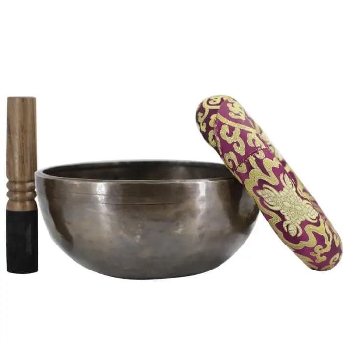 Bell Metal Buddhist Singing Bowl Home Decoration Unique Musical Instrument for Meditation