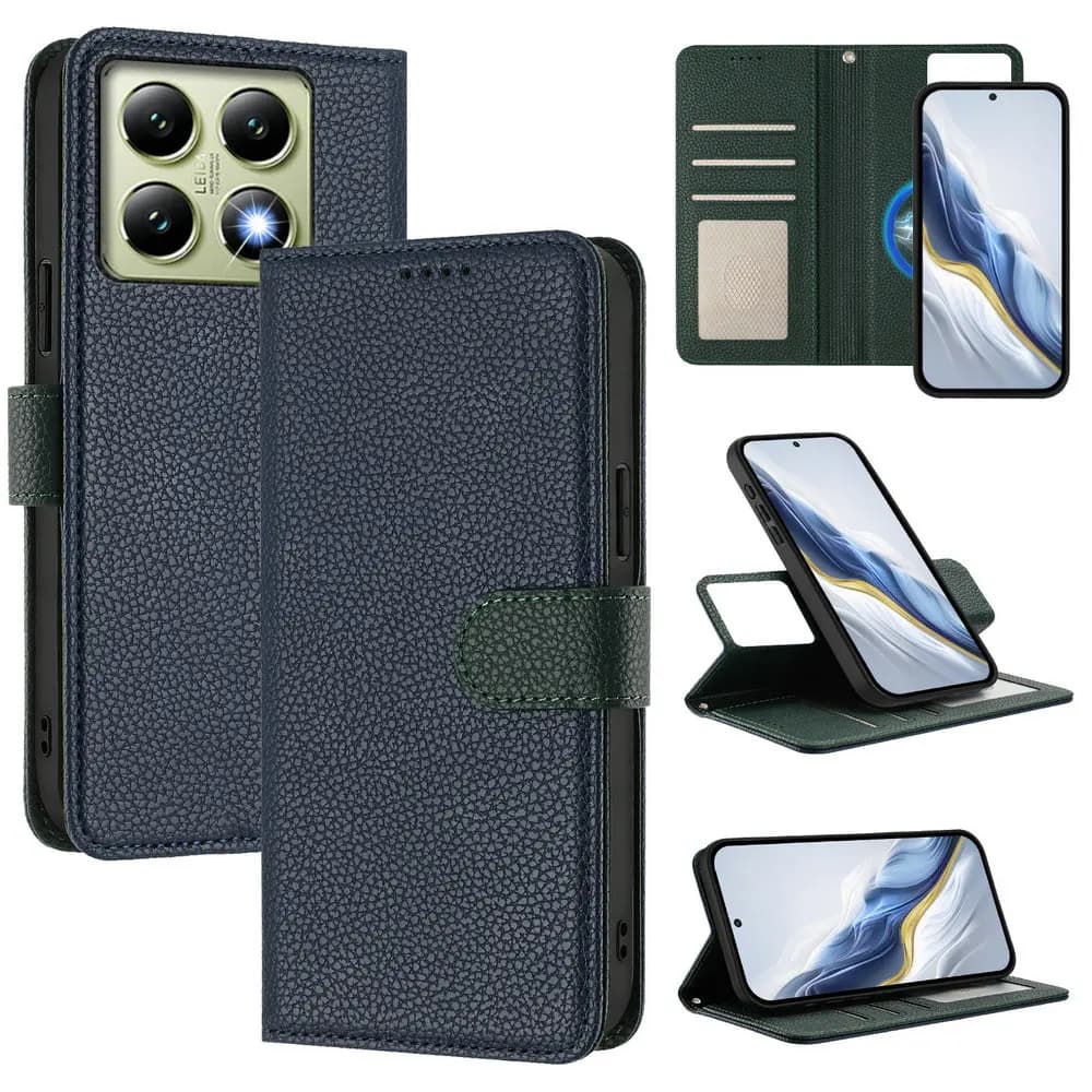 Per Xiaomi 14T Pro 5G 2in1 Portafoglio staccabile Custodia in pelle RFID per Xiaomi 14 Ultra Luxury Cover Mi 15 14T 14 T Magnete Flip Funda