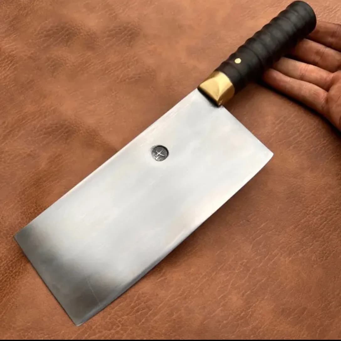 7 Inch Slicing Knife Alloy Steel Blade Ebony Handle Vegetable Slicing Mannaia Meat Cooking knife Professional cooking tools