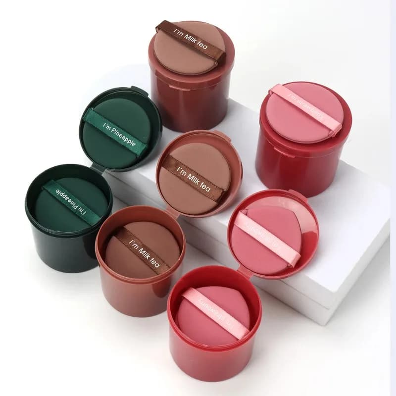 Karsyngirl Set di 7 Spugnette Cosmetiche a Forma di Fragola, Doppio Lato, Morbide, per Trucco e Applicazione Polvere