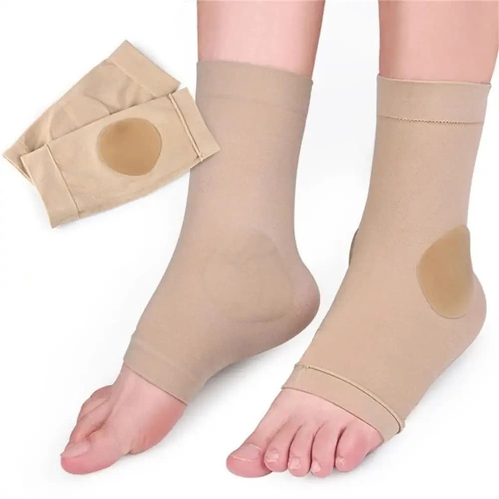 Cuscinetti in Gel Invisibili per Tallone, Massaggio Plantare, Protezione del Tallone, Calzini in Silicone, Imbottitura in Gel, Supporto per Caviglia, Unisex