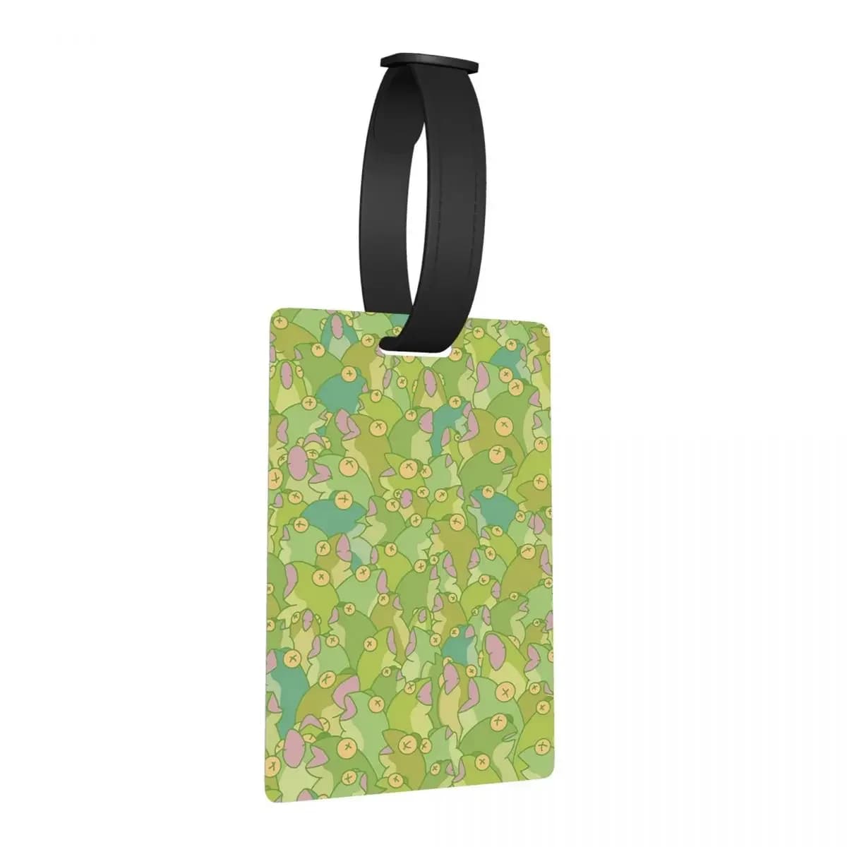 Etichette per bagagli Frog Song Accessori per valigie Etichetta per imbarco per bagagli portatile da viaggio Porta etichette ID Nome Indirizzo