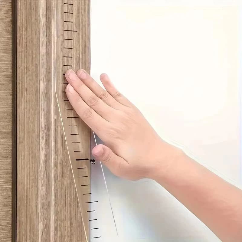 2 m wall height measuring board: easy to read, contemporary style, durable PC material used to measure height