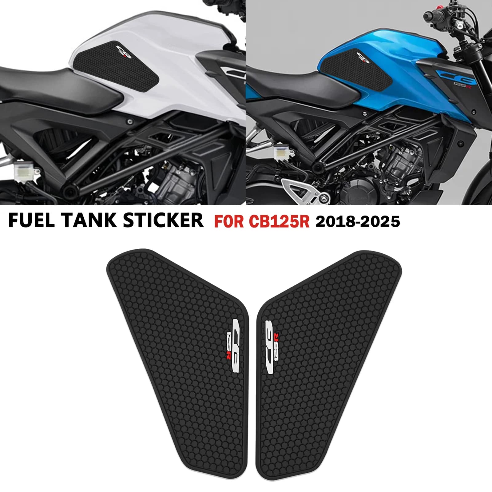 For Moto Adhesive Protection Descal Fuel Tank Knee Pad CB125R 2025 cb125r 2024 fuel tank pad CB 125R 2018-2025