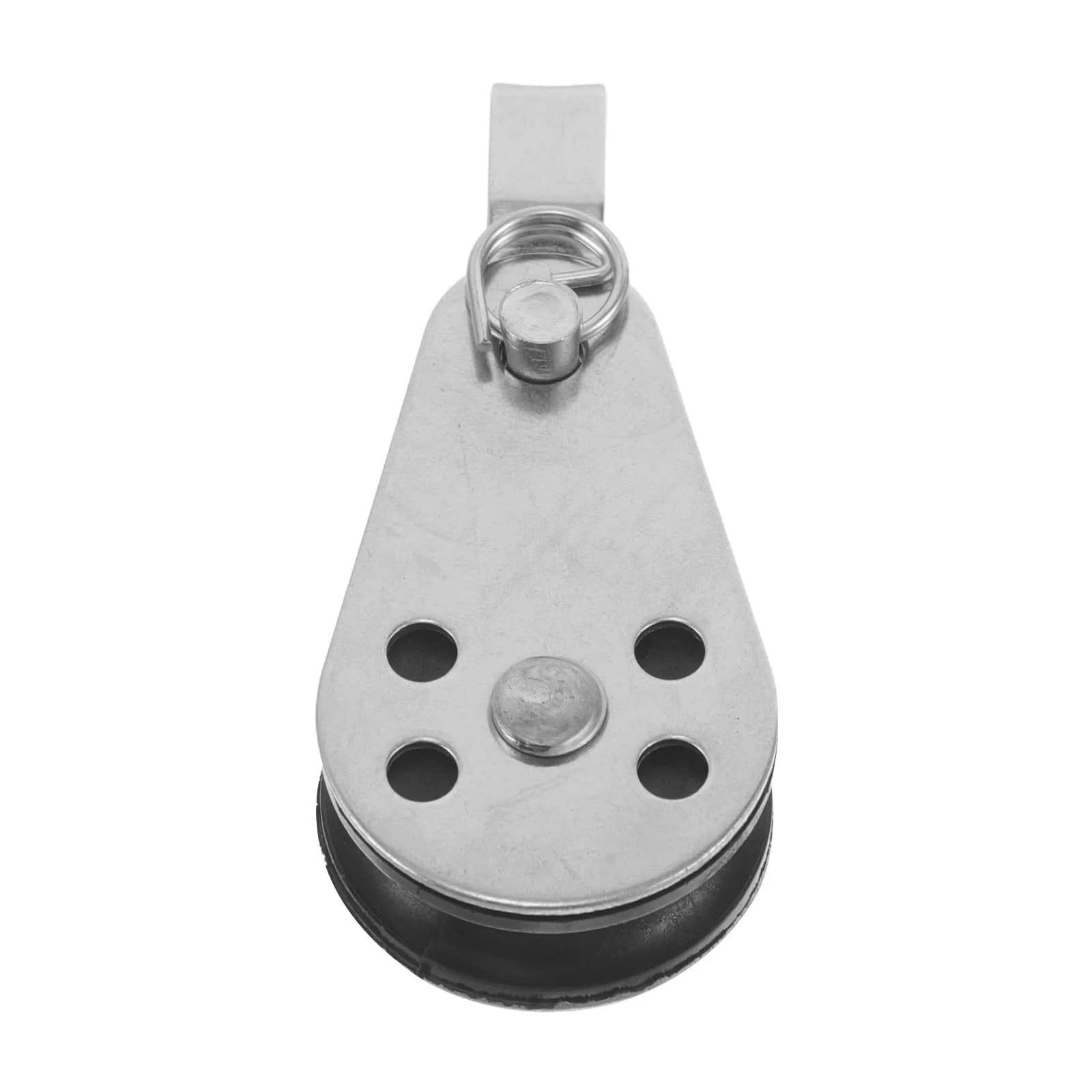 Premium Stainless Steel Small Pulley Block with Precision Bearings for Yacht Sailing Canoe Outdoor Marine Use Rope Rigging