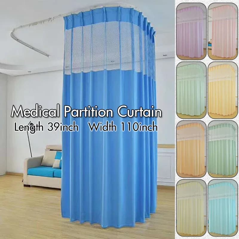 Tenda medica ospedaliera Tende per saloni di bellezza Tende cieche per pazienti SPA Tende private per pannelli di trattamento per finestre con ganci
