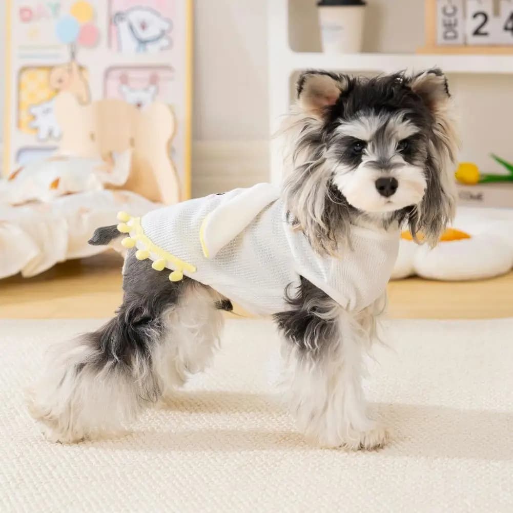 Comoda Maglietta Estiva per Cani di Piccola Taglia con Anello per Guinzaglio, Abbigliamento Traspirante per Cuccioli Femmine, Gilet per Cani di Piccola e Media Taglia