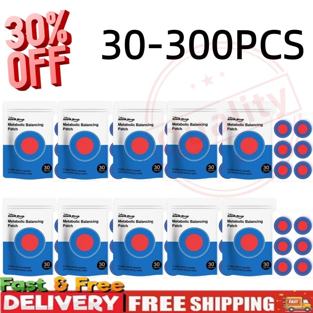 30-300Pcs Weight Control Patch - Rapid Fat Burning Transdermal Absorption, Gentle Soothing Metabolic Balance