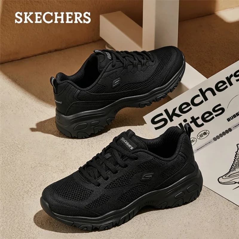 Scarpe da corsa Skechers da uomo, scarpe sportive in tessuto a rete, scarpe da passeggio leggere e ammortizzanti, modello 232014 - BBK