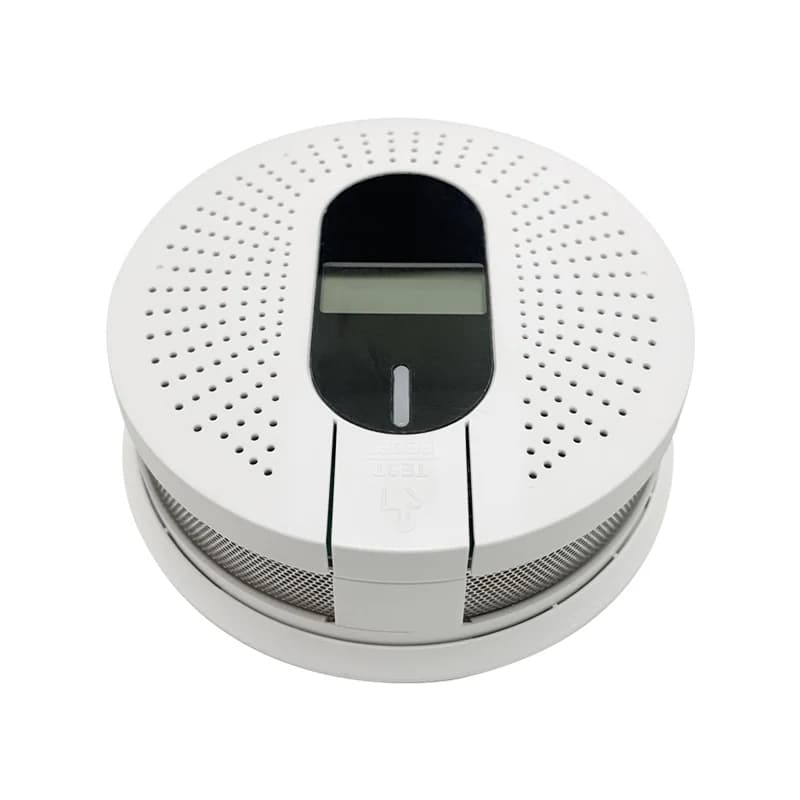 Allarme antincendio rilevatore di gas portatile Allarme rilevatore di fumo e monossido di carbonio wireless Shenzhen con display LCD e luce