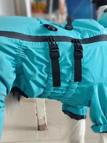 Impermeabile per Cani a 4 Zampe, Giacca da Neve Completa per Cani di Taglia Media e Grande