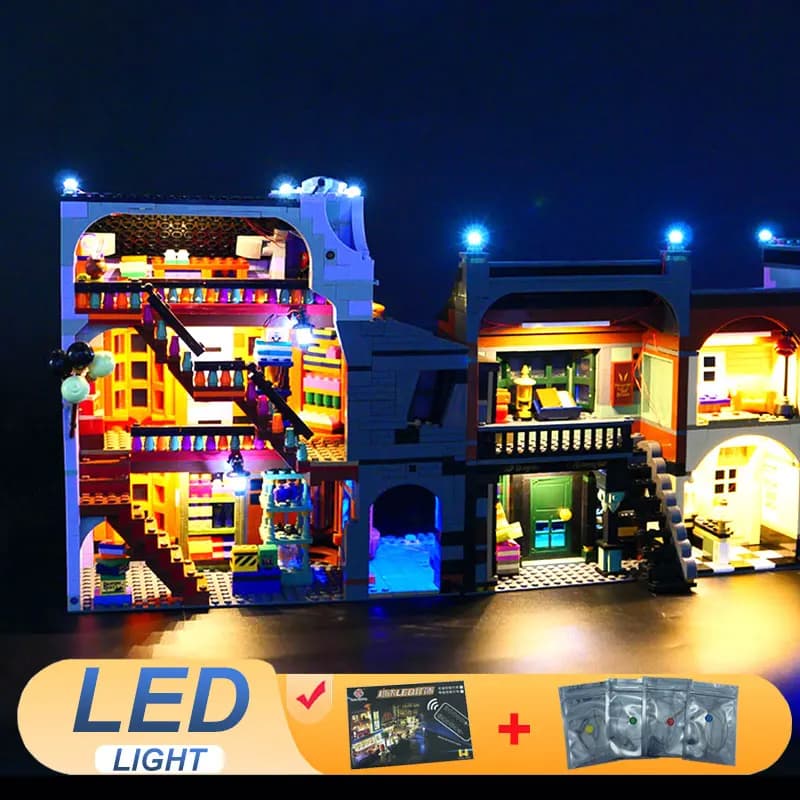 Kit di luci a LED per LEGO 75978 compatibile con 70071 Diagon Alley Lamp Toys Gift (non include blocchi da costruzione, mattoncini, kit, set, modello)