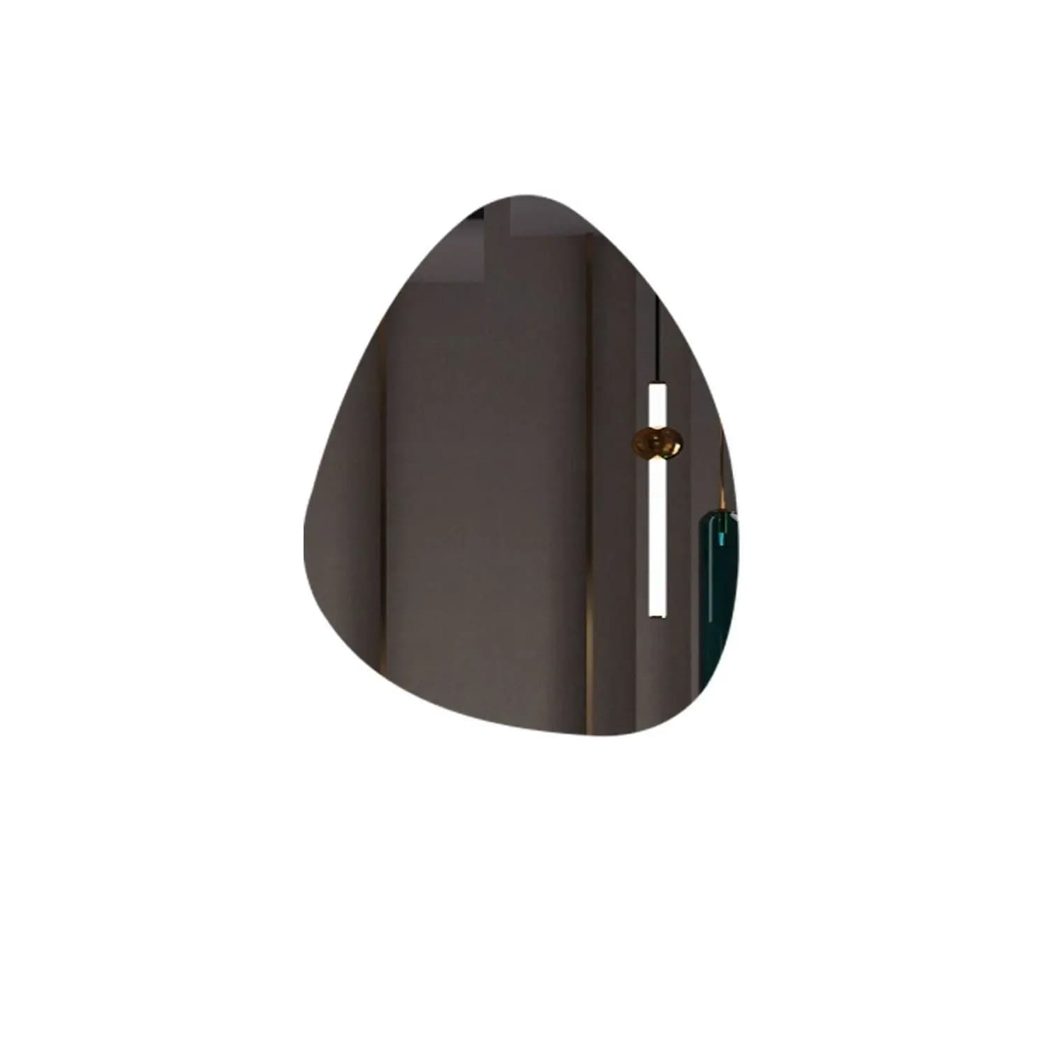 New Smart LED Irregular Water Drop Shape Bathroom Mirror, Touch Screen Vanity Mirror for Toile