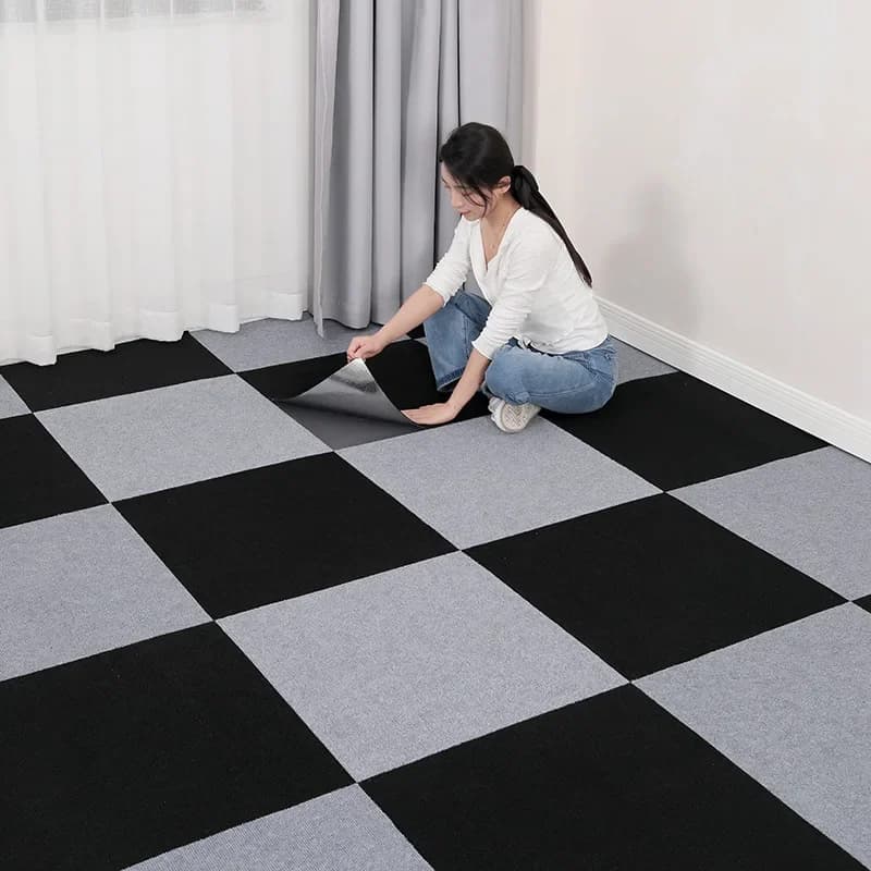 40 pcs self-adhesive mats mats tile adhesive mats junction corridor mats interior floor diy kitchen dining room bedroom