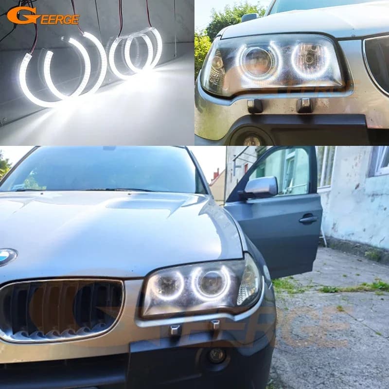 Per BMW E83 X3 Pre Facelift 2003 2004 2005 2006 Luce diurna Ultra luminosa SMD LED Angel Eyes Kit Halo Anelli